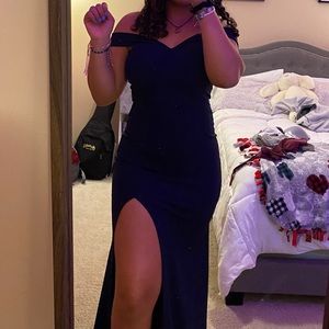 Sparkley navy blue dress